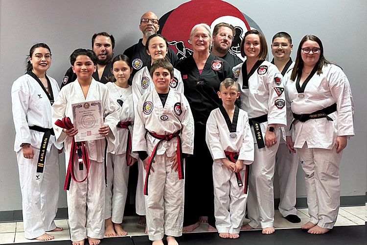 0-group photo of students at Lone Mountain Taekwondo Studio in Las Vegas